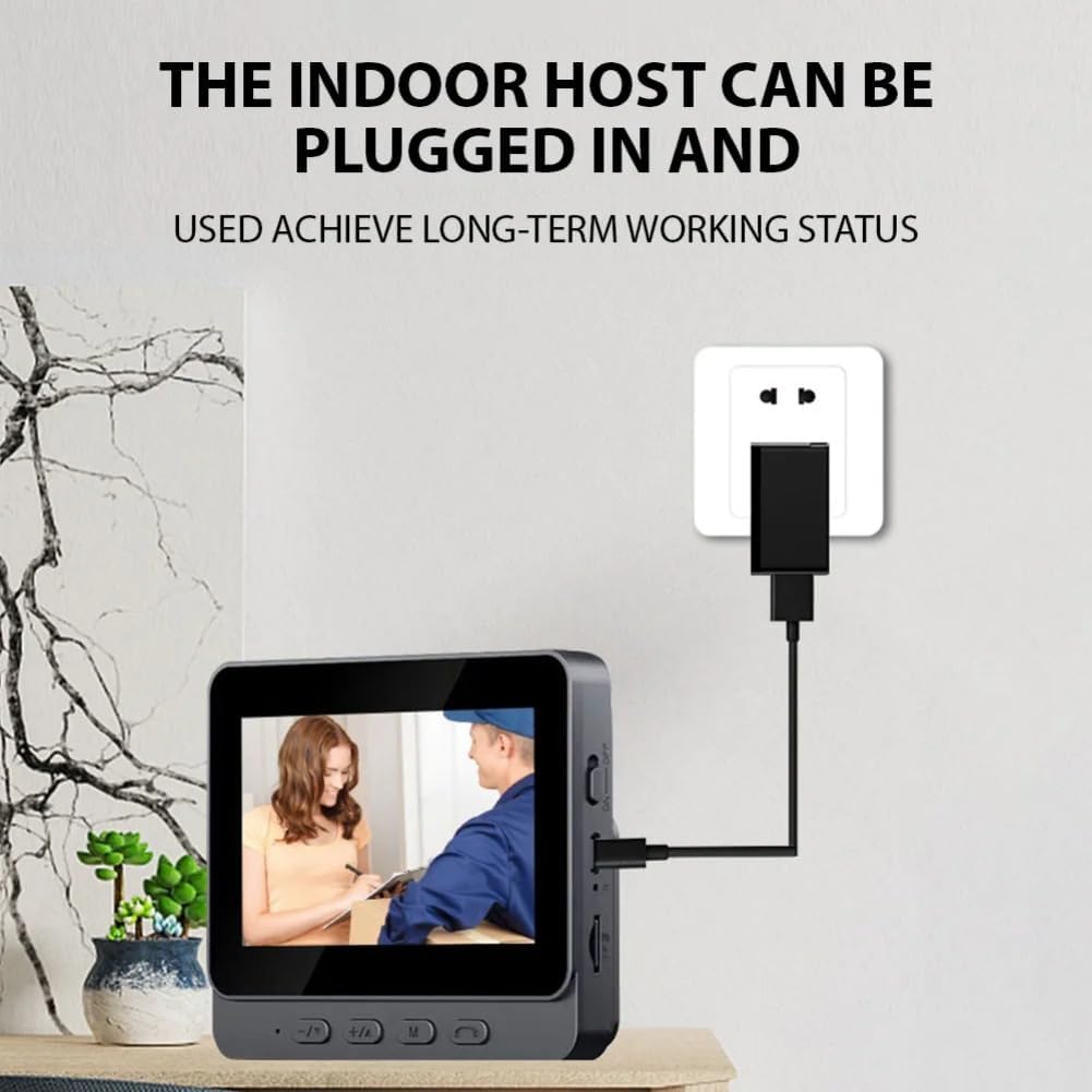 PGST Wireless Doorbell with 4.3" Monitor – No WiFi Needed