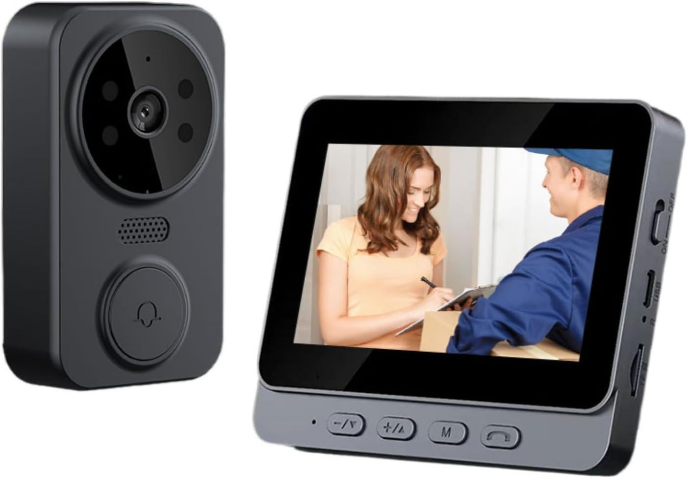 PGST Wireless Doorbell with 4.3" Monitor – No WiFi Needed