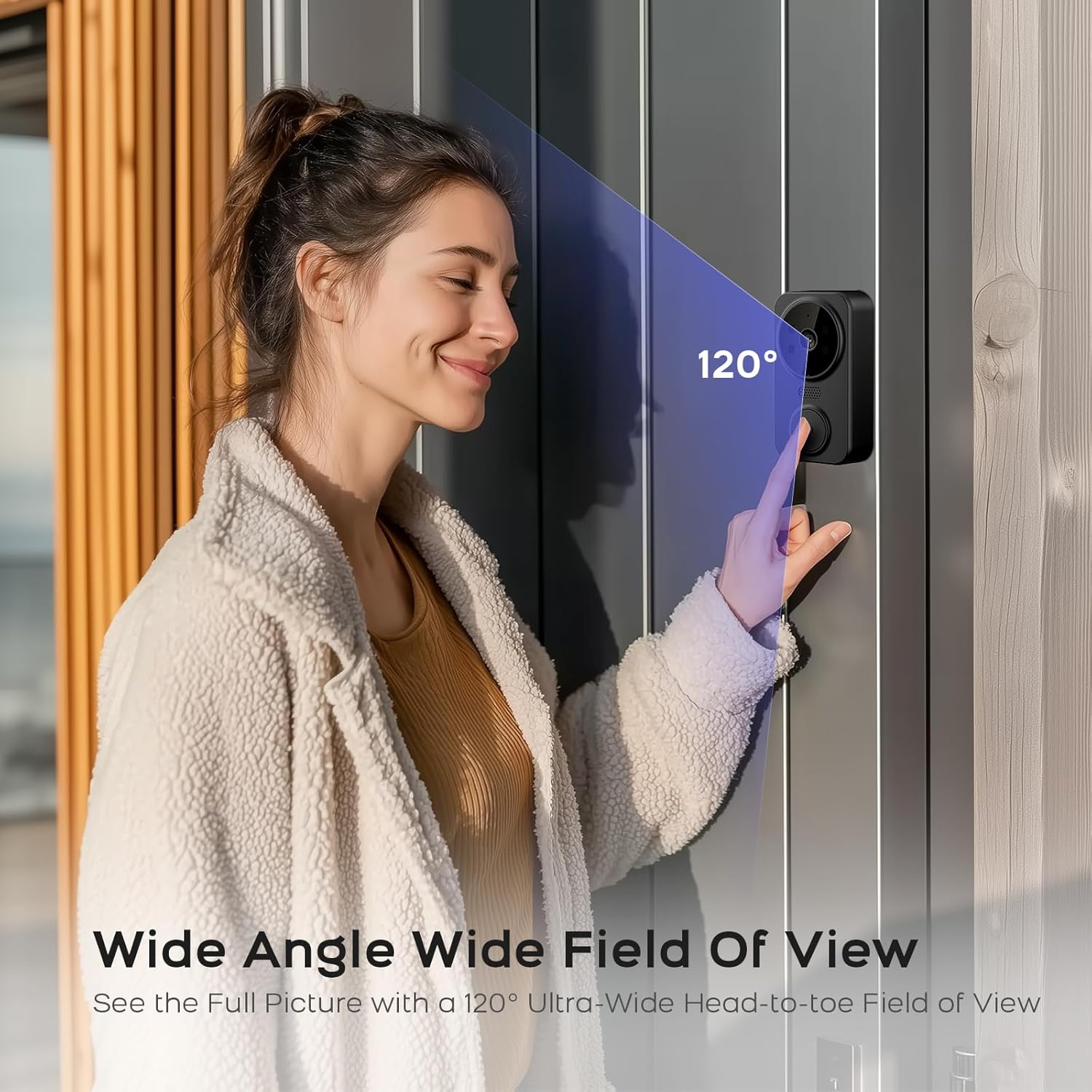 PGST Wireless Doorbell with 4.3" Monitor – No WiFi Needed