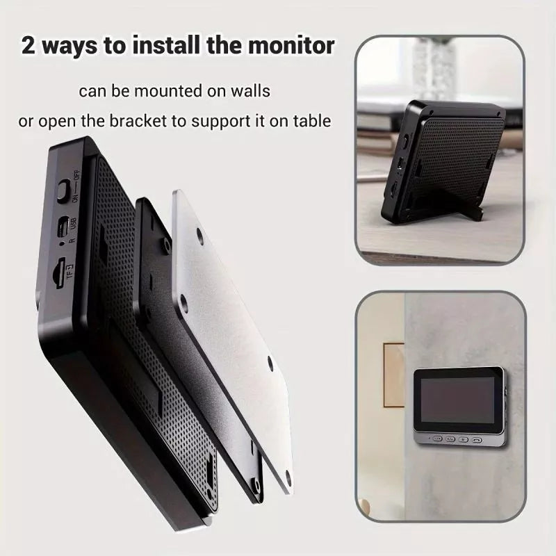 PGST Wireless Doorbell with 4.3" Monitor – No WiFi Needed
