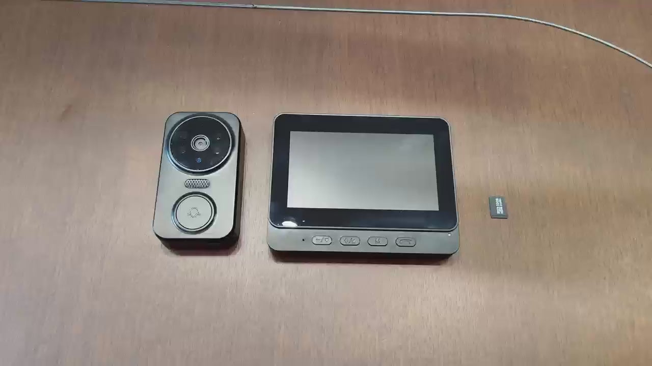 PGST Wireless Doorbell with 4.3" Monitor – No WiFi Needed
